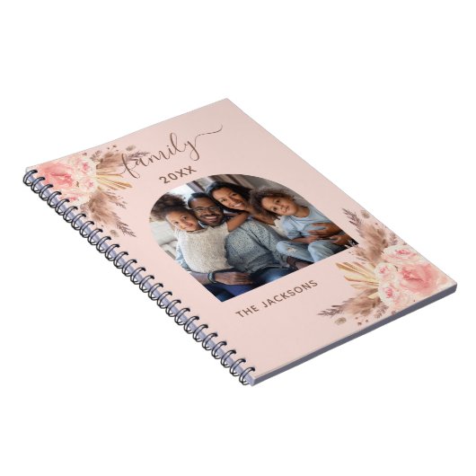 Pampas Gras Rosa Blütengewächse Foto Notizblock (Rechte Seite)