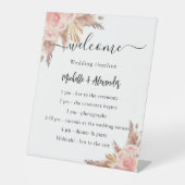 Pampas Gras Rose Blumenzwiebelprogramm Zeitplan Sockelschild (Vorderseite)