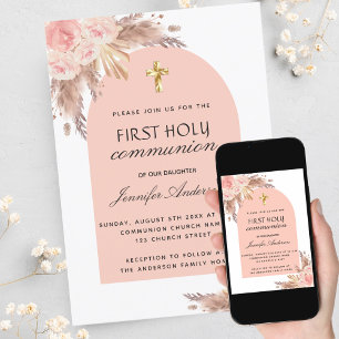 Pampas Gras Rose Erröten heilige Kommune Einladung