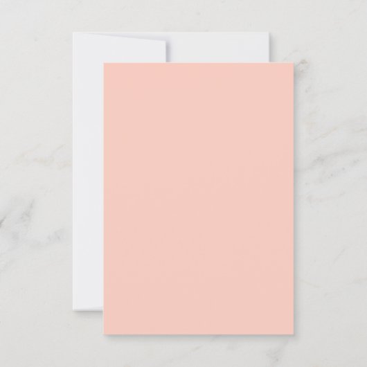 Pampas Gras Rose Erröten heilige Kommune Einladung (Rückseite)