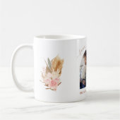 Pampas-Gras-Rose Foto-Rosa-Blumenmotive Kaffeetasse (Links)