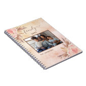 Pampas-Gras-Rose Foto-Rosa-Blumenmotive Notizblock (Rechte Seite)