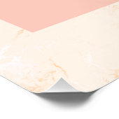 Pampas-Gras-Rose, Goldblütenbogen Poster (Ecke)