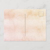 Pampas-Gras-Rose mit Schmetterling-Duschkopf Einladungspostkarte (Rückseite)