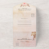 Pampas-Gras-Rose Rosa Blumensträuße UAWG All In One Einladung (Außenbereich)