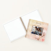 Pampas Gras Rose Rosa Blüten Foto Notizblock (Innenseite)