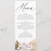 Pampas-Gras-Schrift Menükarte (Vorderseite)