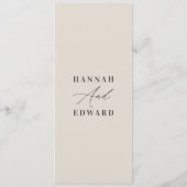 Pampas-Gras-Schrift Menükarte (Rückseite)