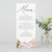 Pampas-Gras-Schrift Menükarte (Stehend Vorderseite)