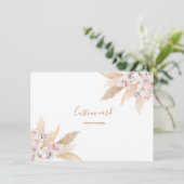 Pampas-Gras-Sonderkarte Einladung (Stehend Vorderseite)