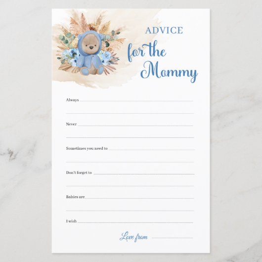 Pampas Gras Teddy Bärenpalme Beratung für die Mama (Vorderseite)