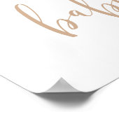 Pampas Gras Thema Babydusche Begrüßungszeichen Poster (Ecke)