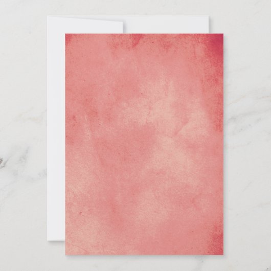 Pampas Gras und Palmpinke Mädchen Babydusche Einladung (Rückseite)