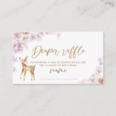 Pampas Gras Verlosungsschein für Hirsche Begleitkarte (Vorderseite)