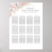 Pampas Gras Weiße Orchideen Hochzeitskarte