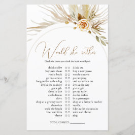 Pampas Gras würde eher Brautparty spielen