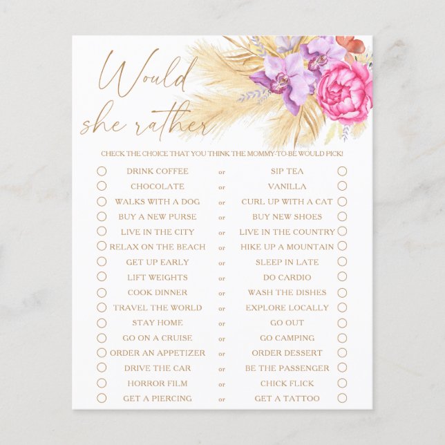 Pampas-Gras - Würde sie lieber spielen (Vorderseite)