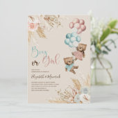 Pampas Grasbärengeschlecht - Einladung (Stehend Vorderseite)