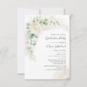 Pampas Grass Abschluss 2025 Foto Grad Party Einladung (Vorderseite)