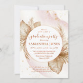 Pampas Grass Abschluss Einladung (Vorderseite)