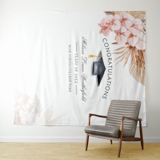 Pampas Grass Abschluss Foto Hintergrund Wandteppich (Beispiel (Horizontal))