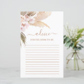 Pampas Grass Advice Card (Stehend Vorderseite)