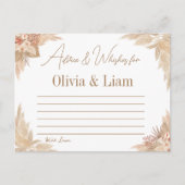 Pampas Grass Advice & Wwünscht Brautparty Card Postkarte (Vorderseite)