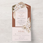 Pampas Grass All In One Einladung (Innen Boden)