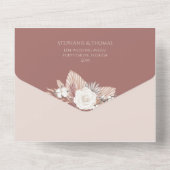 Pampas Grass All in One Wedite Invite UAWG All In One Einladung (Rückseite)