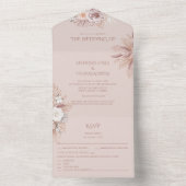 Pampas Grass All in One Wedite Invite UAWG Einladung (Innen Boden)