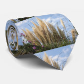 pampas grass and blue sky krawatte (Gerollt)