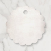 Pampas Grass and Greenery Elegant Wreath Vielen Da Geschenkanhänger (Rückseite)