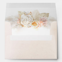 Pampas Grass and Pastel Blume Elegant Boho