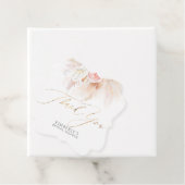 Pampas Grass and Pink Blume Vielen Dank Geschenkanhänger (Beispiel)