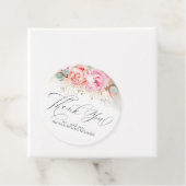 Pampas Grass and Pink Blume Vielen Dank Geschenkanhänger (Beispiel)