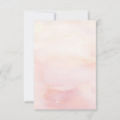 Pampas Grass and Pink King Protea Wedding RSVP Karte (Rückseite)