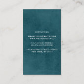 Pampas Grass and Rust Terracotta Blume Botanisch Visitenkarte (Rückseite)