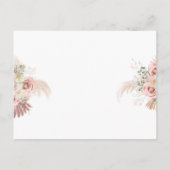 Pampas Grass Arch Erste Heilige Kommune Einladungspostkarte (Rückseite)