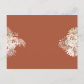 Pampas Grass Arch Feier zur Beerdigung des Lebens Postkarte (Rückseite)