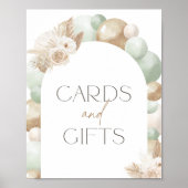 Pampas Grass Arch Kinderduschkarten und Geschenke Poster (Vorne)