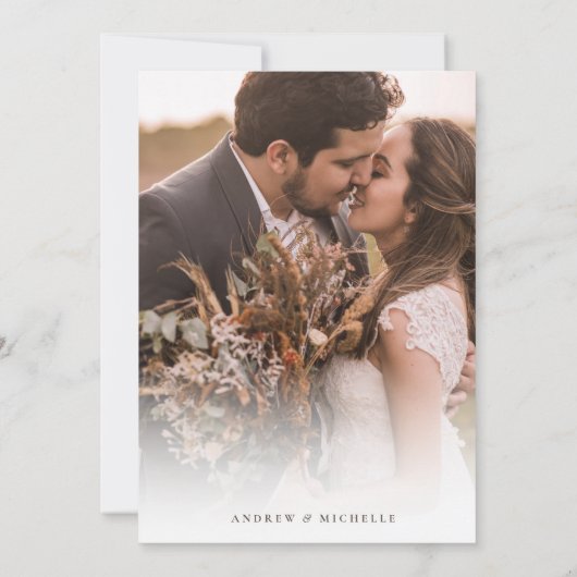 Pampas Grass Arch Terracotta Boho Foto Wedding Save The Date (Rückseite)