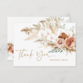 Pampas Grass Baby Dusche Danke Karte (Vorne/Hinten)