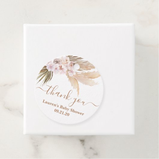 Pampas Grass Baby Dusche Geschenkanhänger (Beispiel)