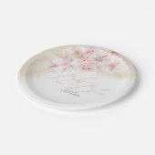 Pampas Grass Baby in Bloom Baby Dusche Pappteller (Schrägansicht)