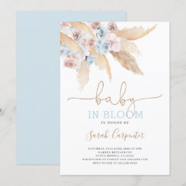 Pampas Grass Baby in Blütendusche Einladung