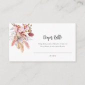 Pampas Grass Babydusche Windelwanne Begleitkarte (Vorderseite)