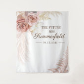 Pampas Grass Background Brautparty Wandteppich (Vorderseite)