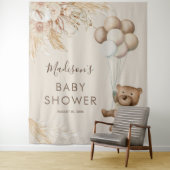 Pampas Grass Bear Baby Shower Tapestory Wandteppich (Beispiel)