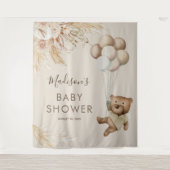 Pampas Grass Bear Baby Shower Tapestory Wandteppich (Vorderseite)
