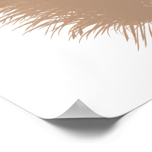 Pampas Grass Begrüßungszeichen Poster (Ecke)